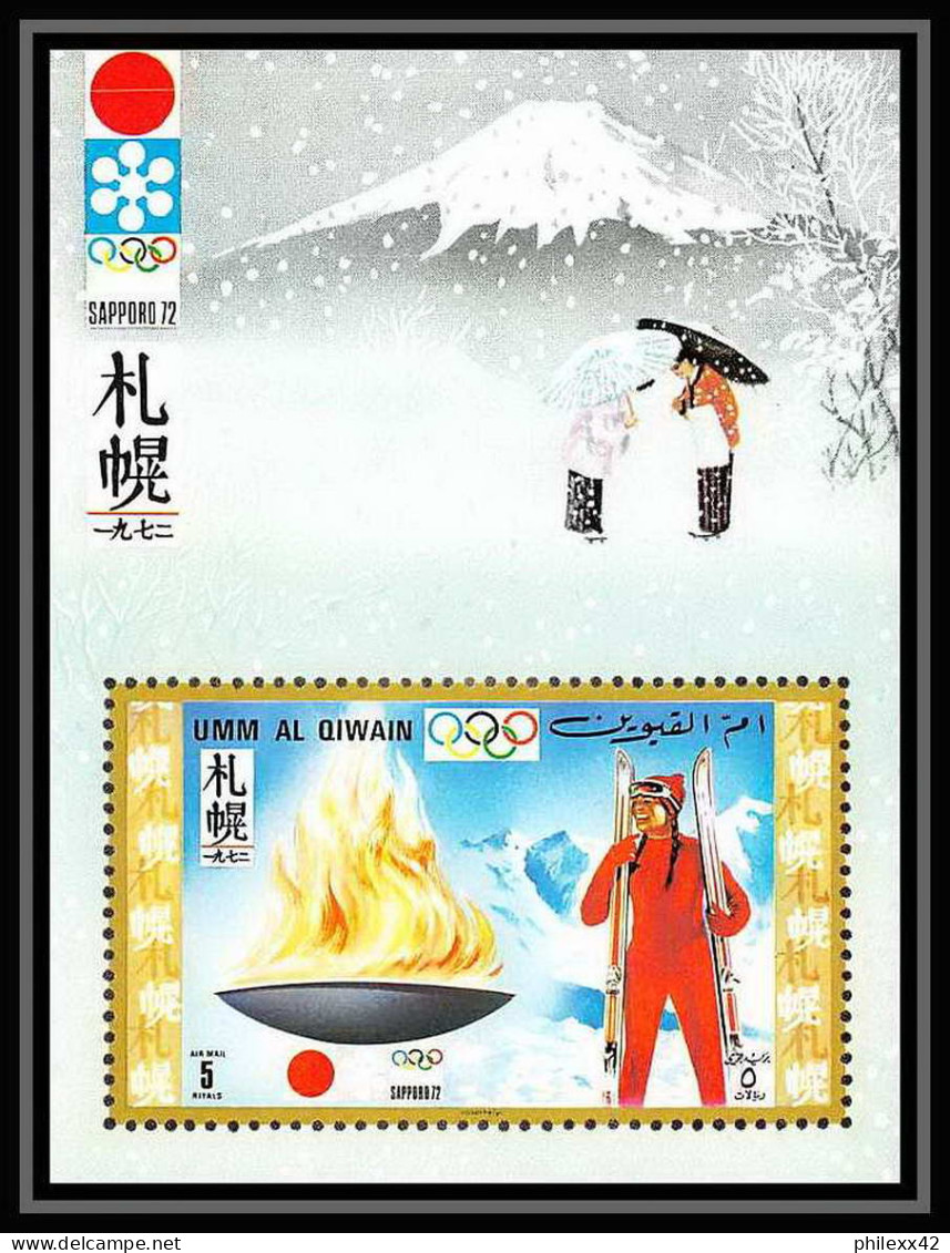 664a - Umm Al Qiwain MNH ** Mi Bloc N° 30 / 31 Jeux Olympiques (olympic Games) Sapporo 72 - Hiver 1972: Sapporo