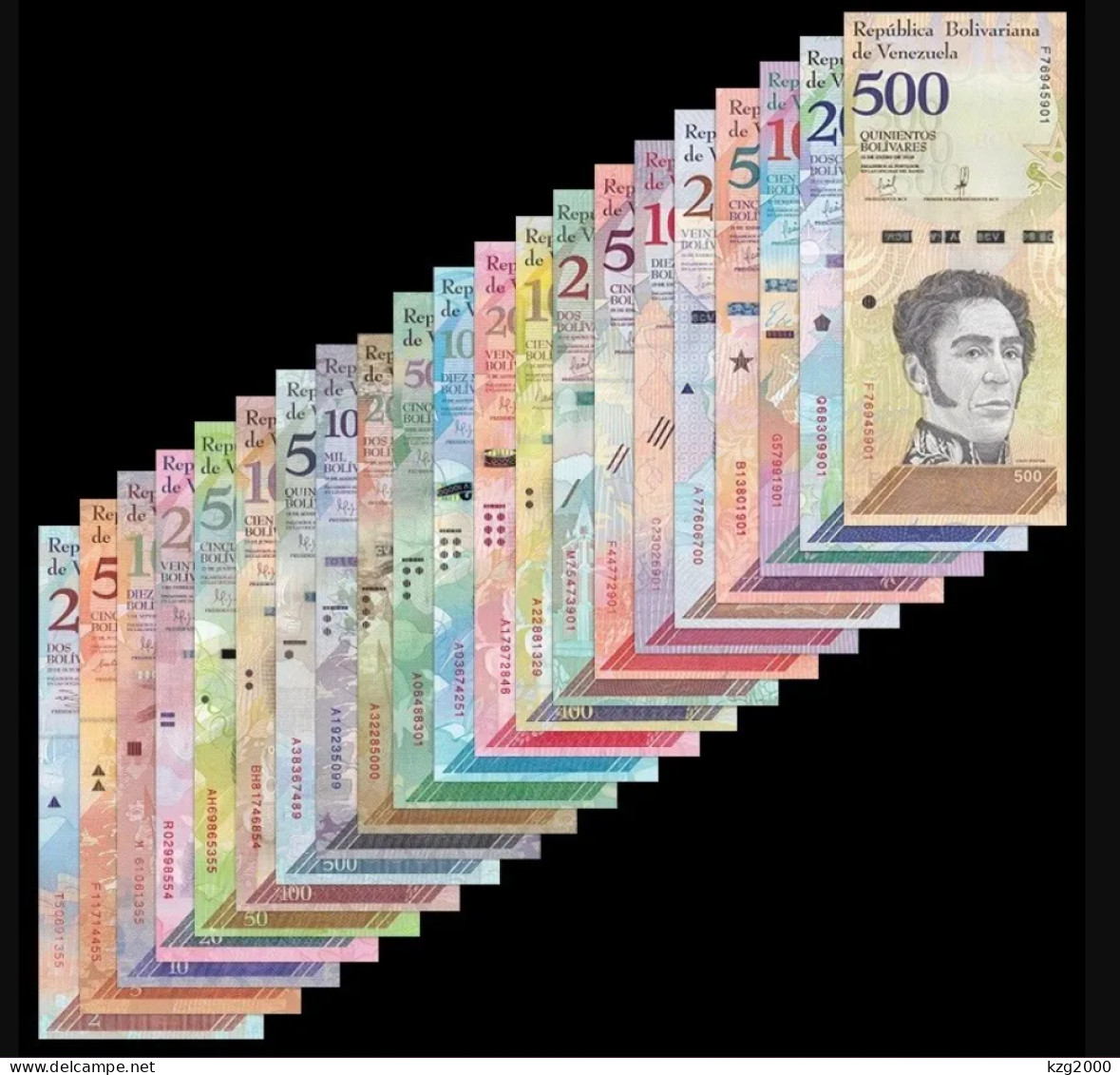 Venezuela 2007-2018 Paper Money Banknote 2-100000 Bolívares Full Set Of 21 Banknotes - Venezuela