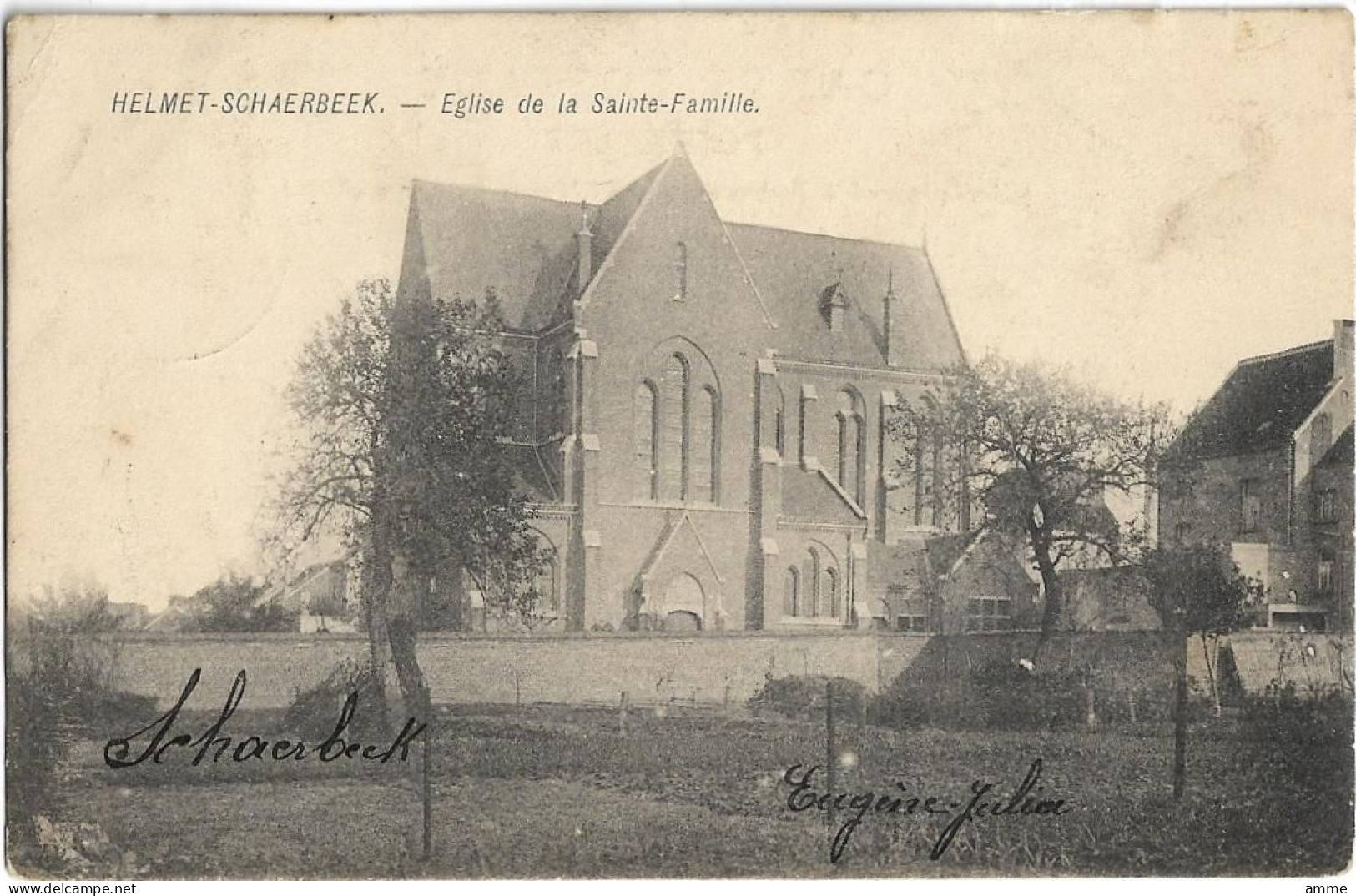 Schaarbeek   *   Helmet - Schaerbeek  -   Eglise De La Sainte-Famille - Schaarbeek - Schaerbeek