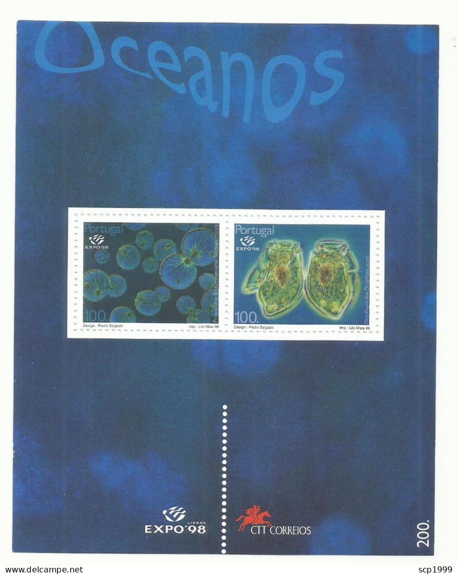 Portugal 1998 - Oceans Plancton S/S MNH - Nuevos