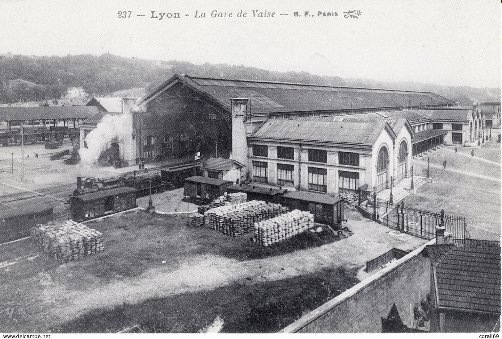 Reproduction Avec Tirage Limité à 500 Exemplaires D'une CPA De La Gare De Vaise - Lyon (Rhône) - Lyon 9