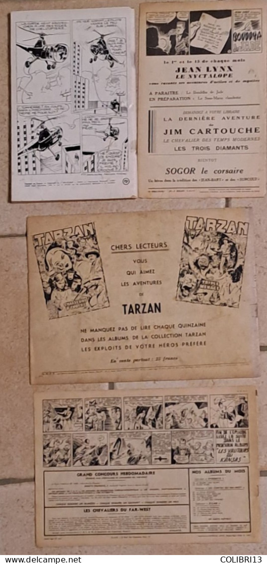 Récits Complets Lot De 4 RC Supplément De TARZAN N°39 Coll. ELAN N°85 Jean LYNX N°7 RANCHO N°29 - Bücherpakete