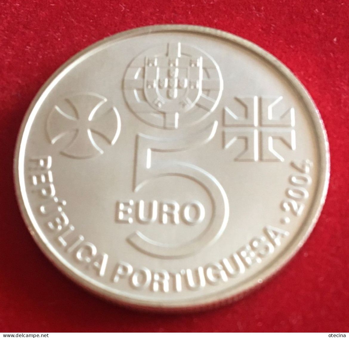 PORTUGAL 5 Euro Argent/Silver "Couvent Du Christ à Tomar" 2004 UNC - Portogallo