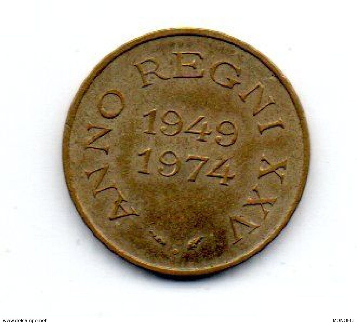 MONACO -- MONTE CARLO -- Monégasque -- Médaille -- Anno Régni XXV - 1949 - 1974 - 1960-2001 Nouveaux Francs