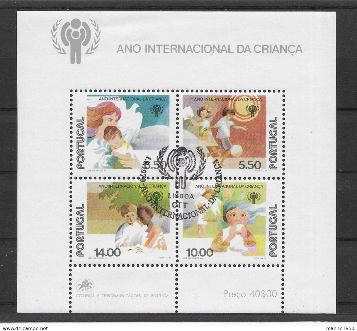 Portugal 1979 Kinder Block 28 Gestempelt - Used Stamps