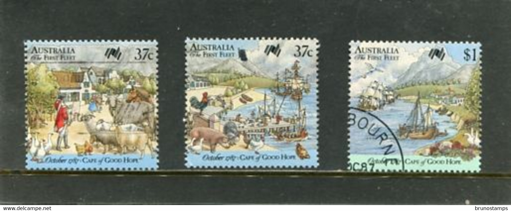 AUSTRALIA - 1987  FIRST FLEET AT CAPE OF GOOD HOPE  SET  FINE USED - Gebraucht