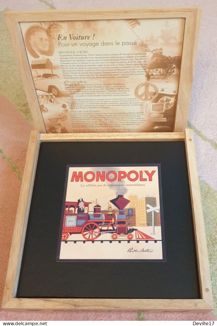 JEU DE MONOPOLY EN BOIS SERIE "NOSTALGIE" PARKER 2003 DISTRIBUTION HASBRO - Otros & Sin Clasificación