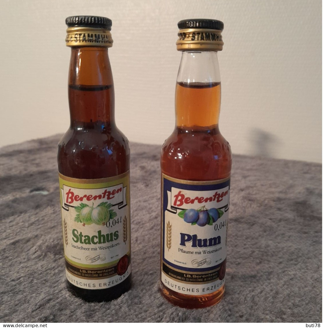 MIGNONNETTES ALCOOL BLE GROSEILLE ET BLE PRUNE - Miniaturflaschen