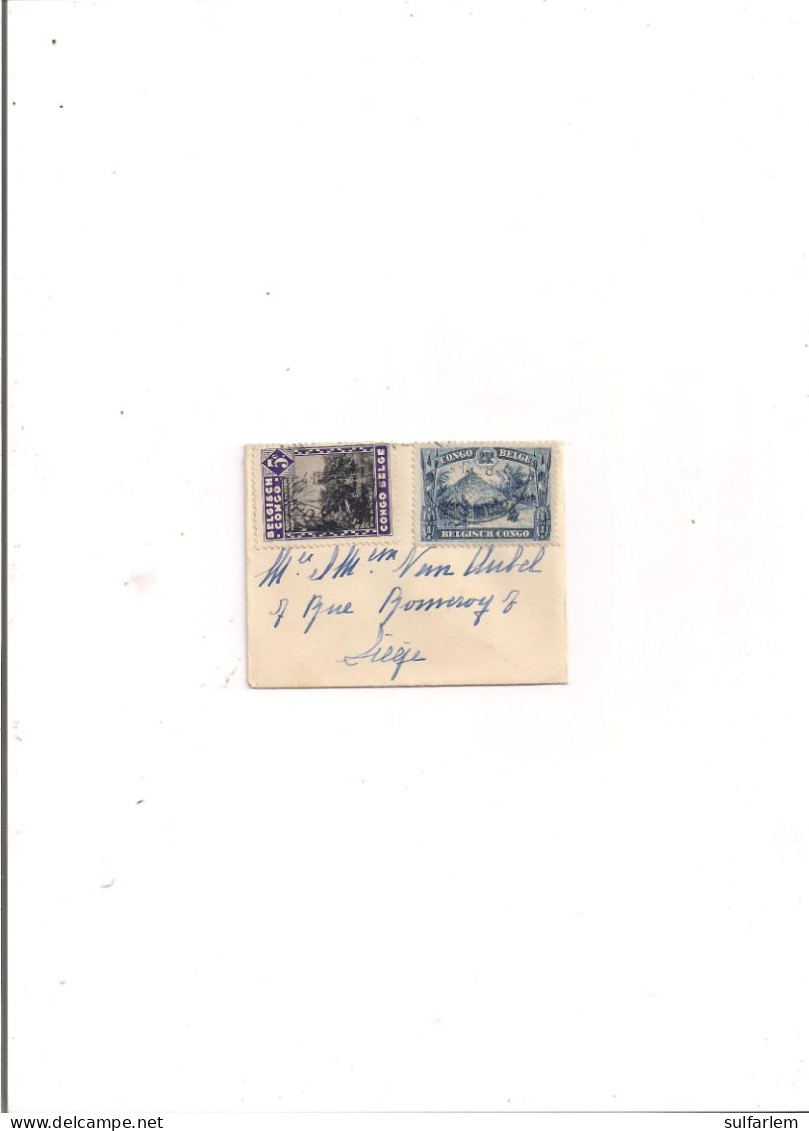 Congo Belge COB 171+197 Sur Document - Gebraucht