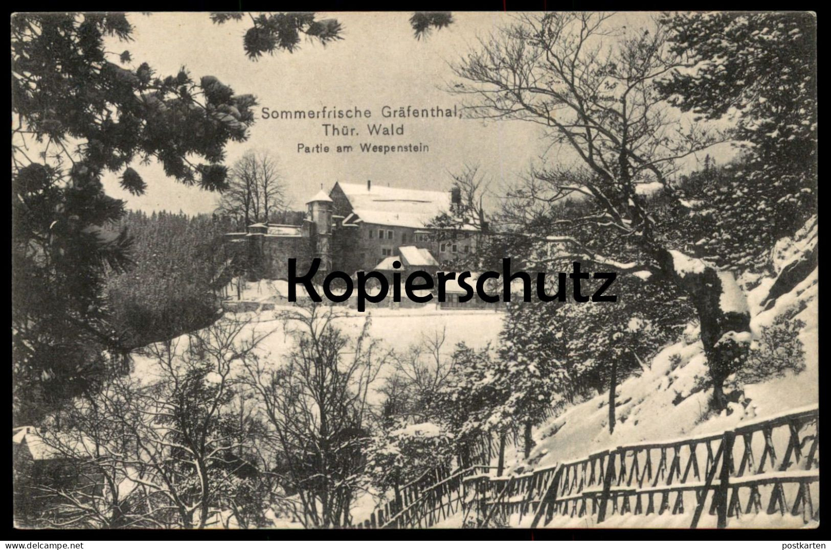 ALTE POSTKARTE SOMMERFRISCHE GRÄFENTHAL PARTIE AM WESPENSTEIN SCHLOSS WINTER THÜRINGEN Ansichtskarte AK Cpa Postcard - Heiligenstadt