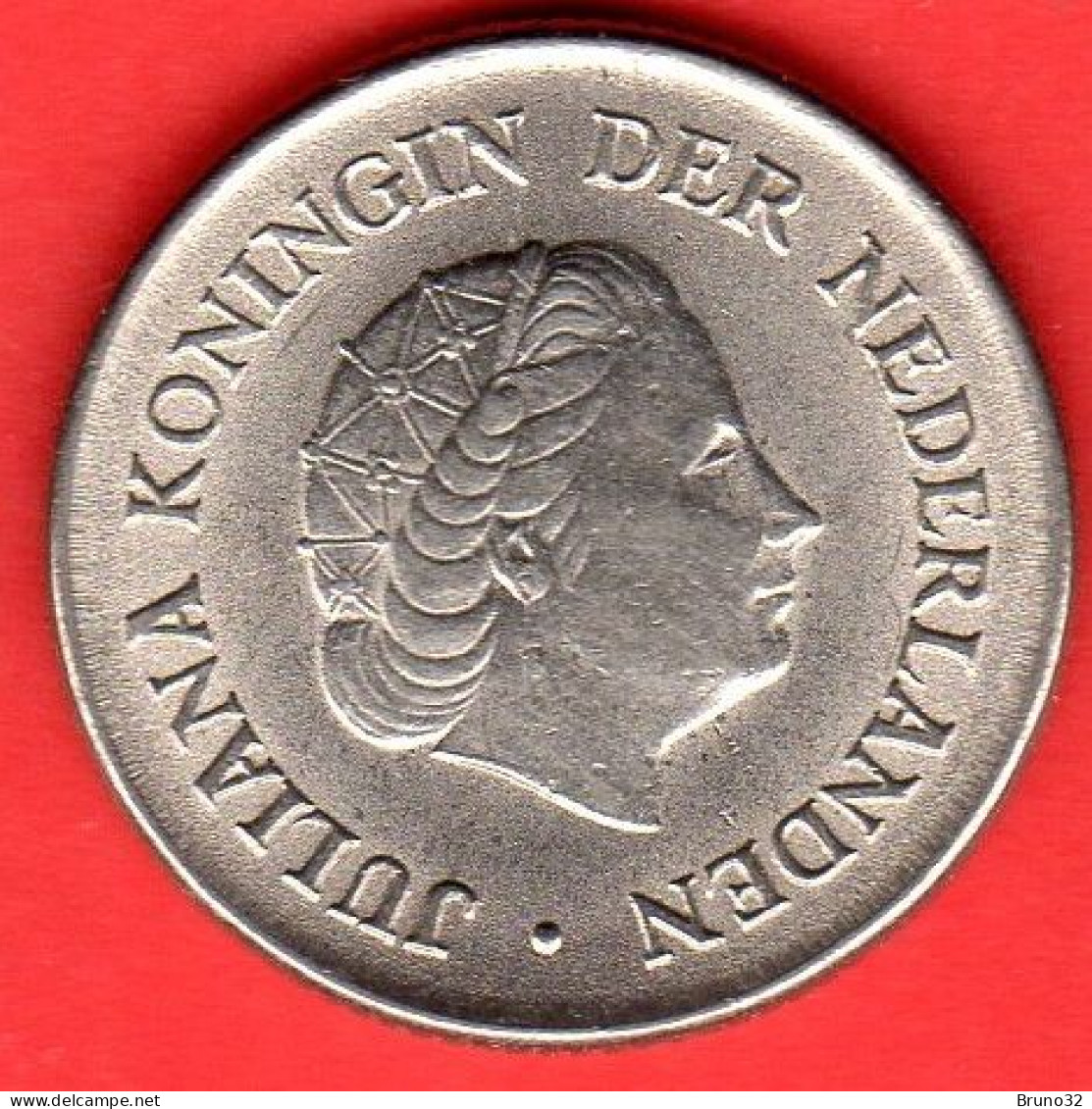Paesi Bassi - Nederland - Pays Bas - 1966 - 25 Cents - QFDC/aUNC - Come Da Foto - 1948-1980 : Juliana