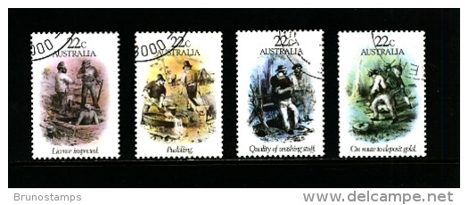 AUSTRALIA - 1981  GOLD RUSH ERA  SET  FINE USED - Oblitérés