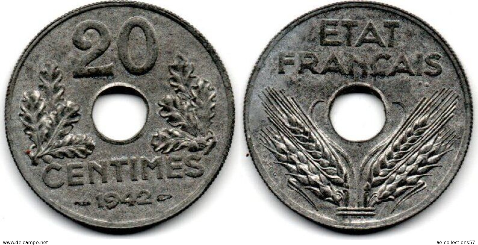 MA 30777 / France - Frankreich 20 Centimes 1942 SPL - 20 Centimes