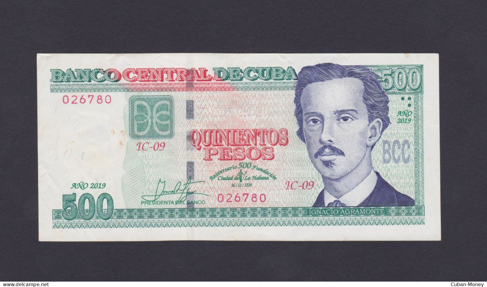 Cuba 500 Pesos 2019 EBC+/AU Conmemorativo Por Los 500 Años De La Fundaciòn De La Habana - Cuba