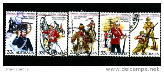 AUSTRALIA - 1985  AUSTRALIAN MILITARY UNIFORMS  SET FINE USED - Used Stamps