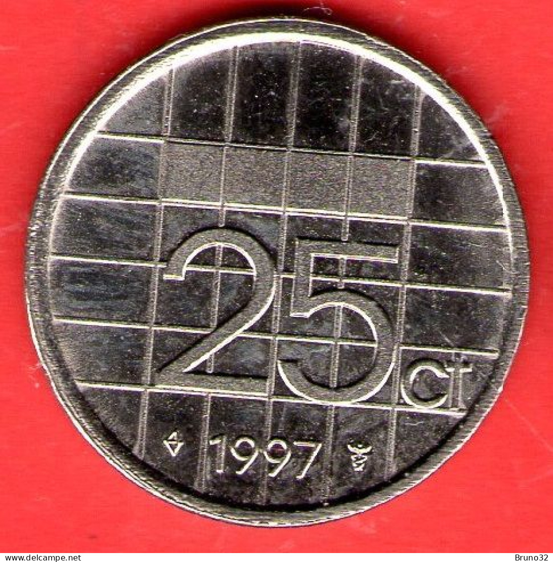 Paesi Bassi - Nederland - Pays Bas - 1997 - 25 Cents - QFDC/aUNC - Come Da Foto - 1980-2001 : Beatrix