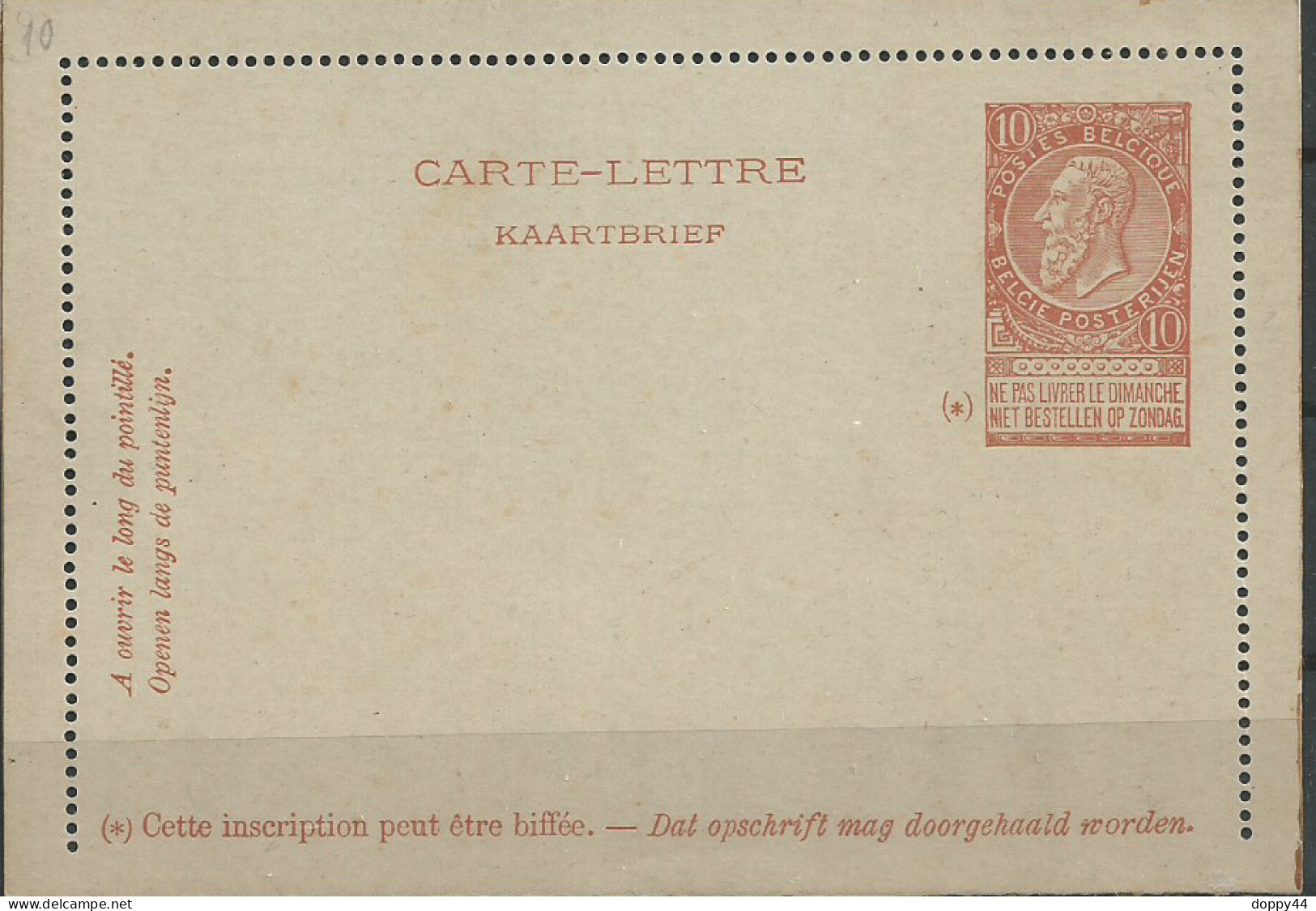 BELGIQUE CARTE LETTRE NEUVE TTB. - Carte-Lettere