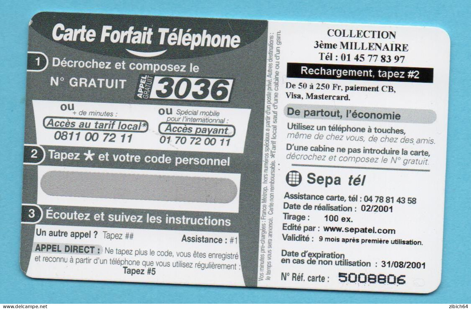 FRANCE Prepaid Phonecard  POPE - 100 St - Rare - Personnages