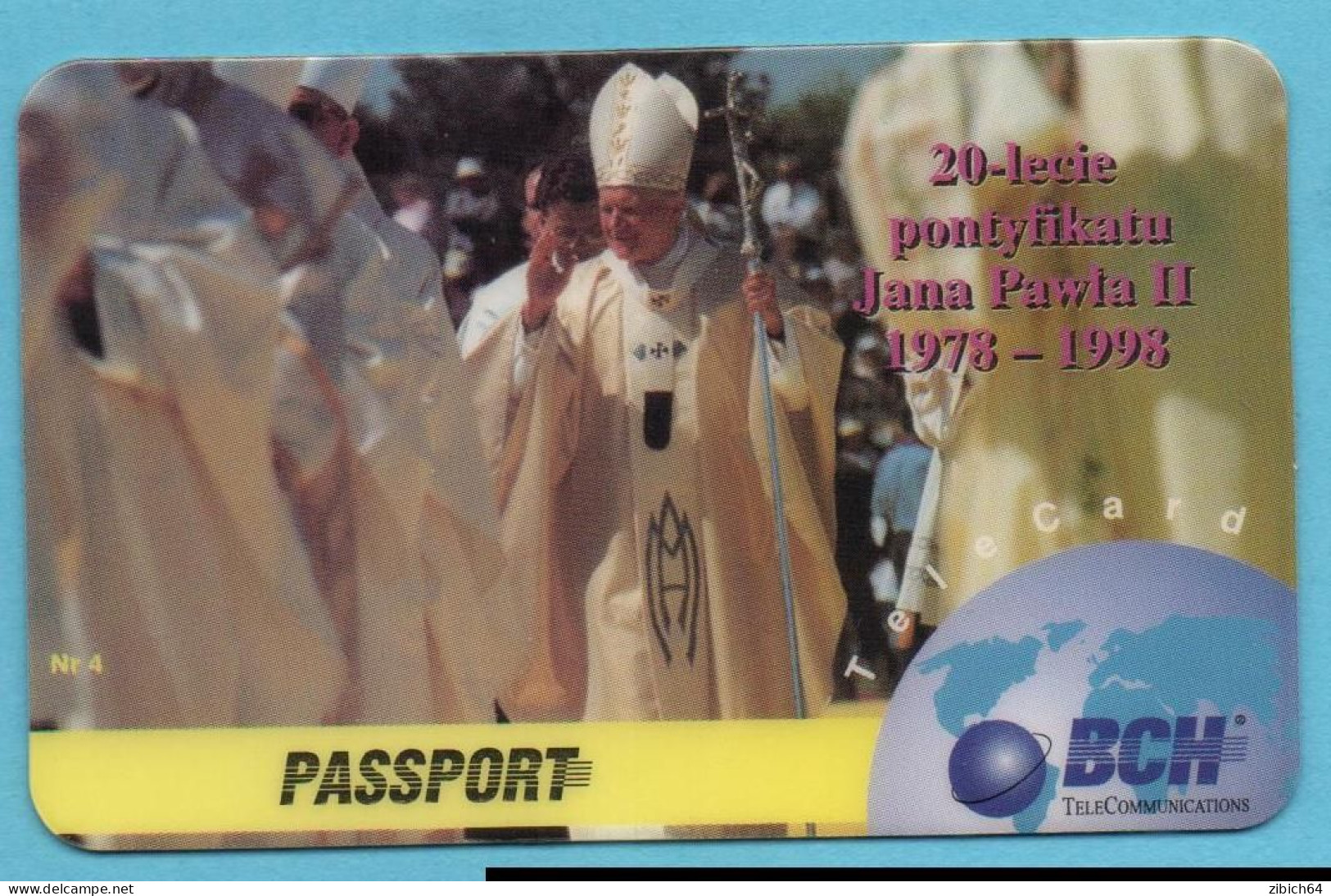 POLAND Prepaid Phonecard  POPE - VERY RARE - Personnages