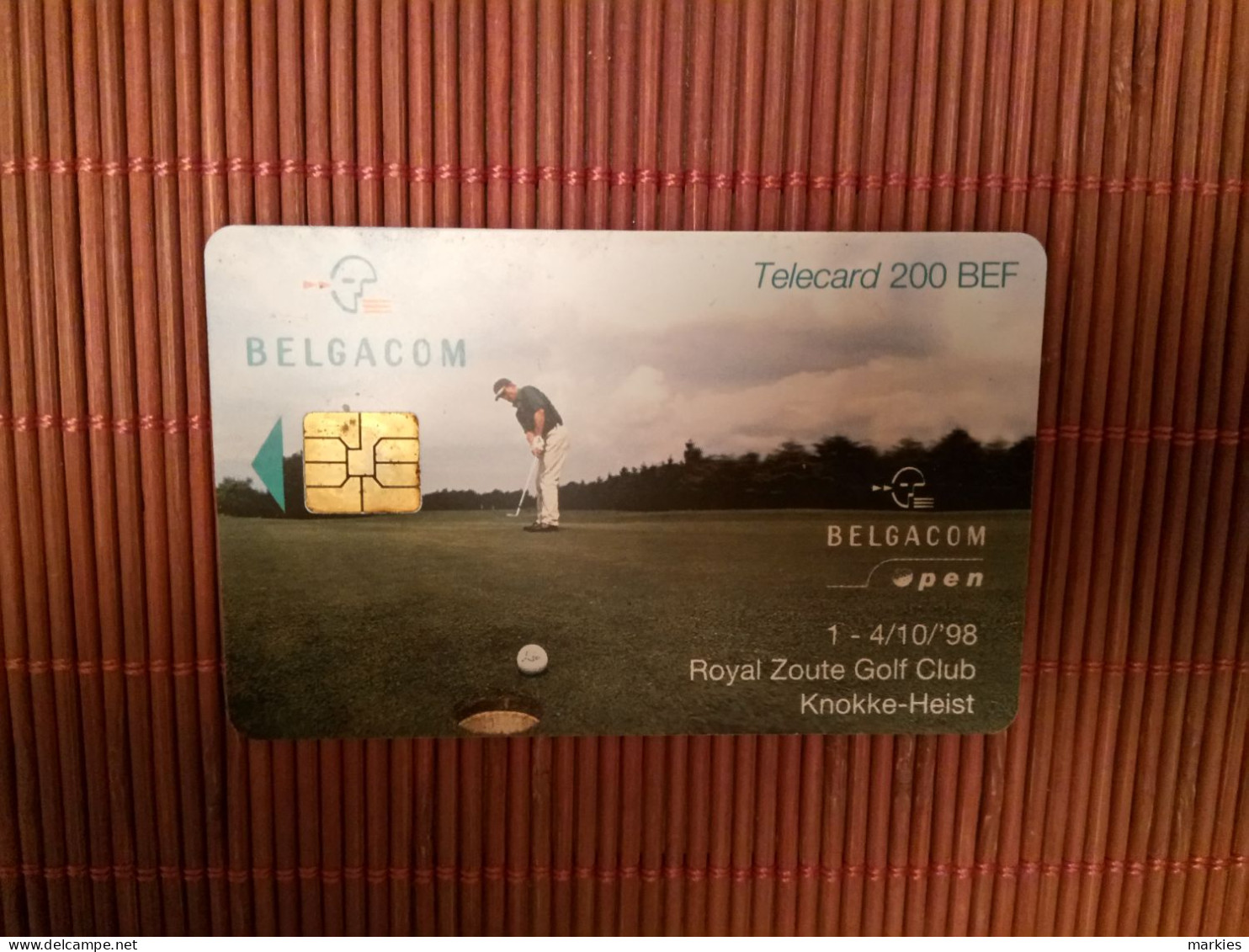 1 Phonecard Golf Used Rare - With Chip