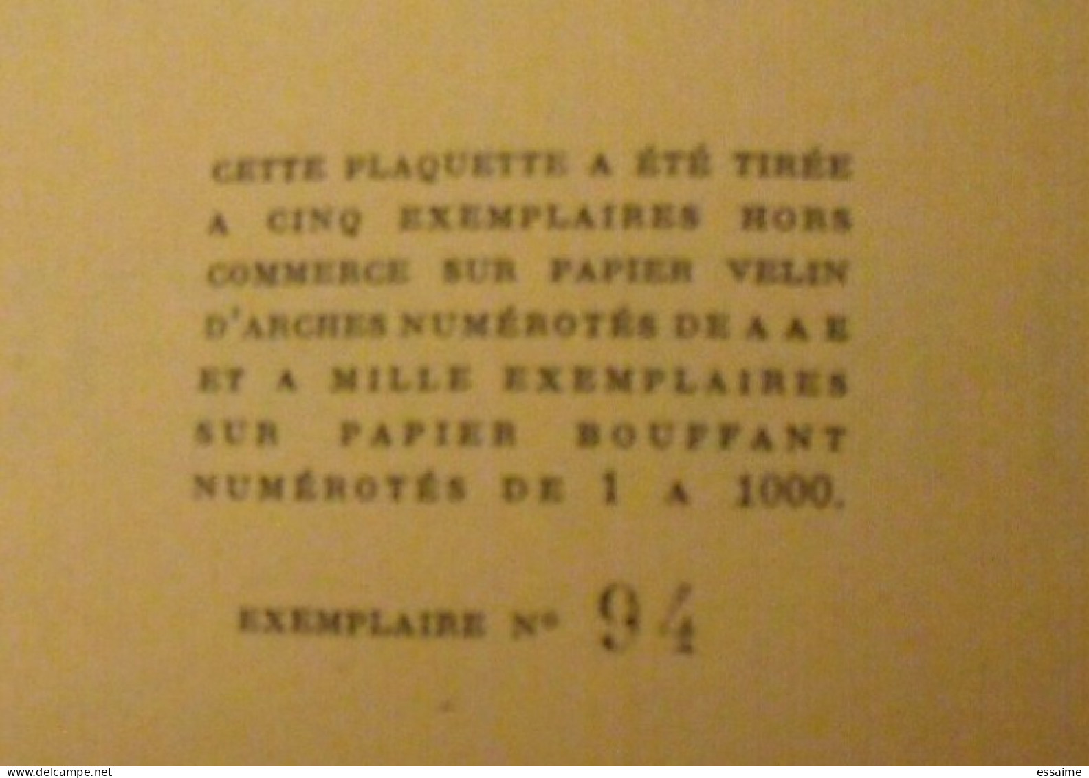 Histoire De Chez Nous. Louise-Paul Besnier. Alençon Orne Normandie. 1955.  Exemplaire Numéroté N° 94 - Normandie