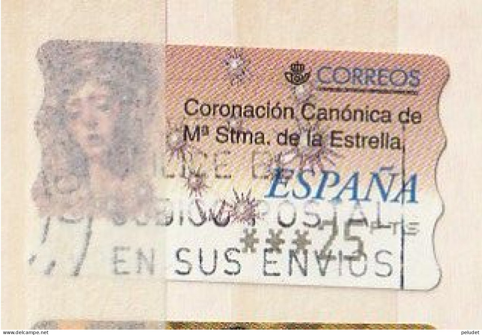 Espagne Spain España - Etiquetas Franqueo / ATM - Mary Most Holy Star - Mi AT32, Yt D27 - Machine Labels [ATM]