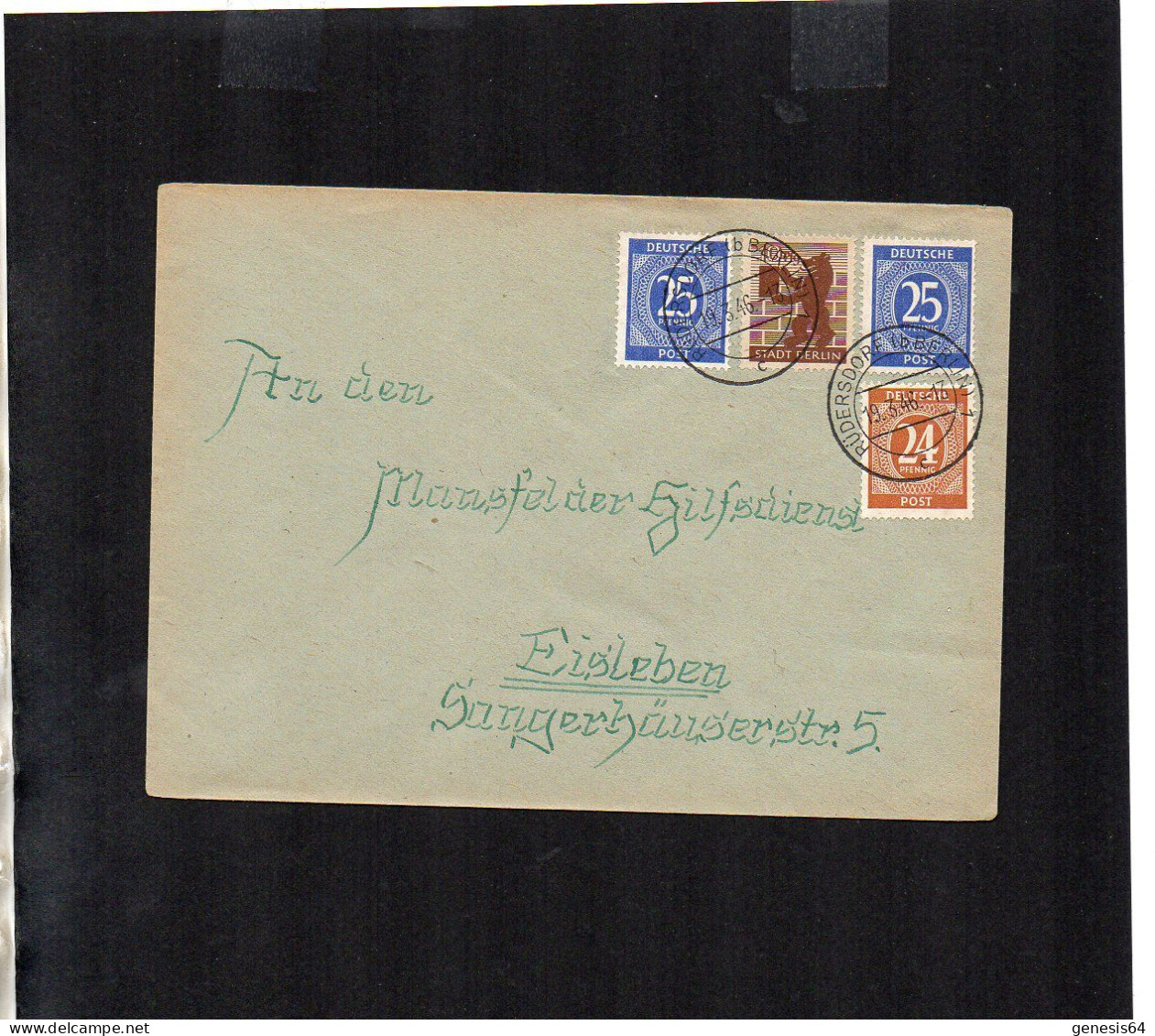 Berlin Brandenburg - Brief Mit Mischfrankatur - Rüdersdorf - 19.3.46 - P2 (1ZKSBZ062) - Berlin & Brandenburg