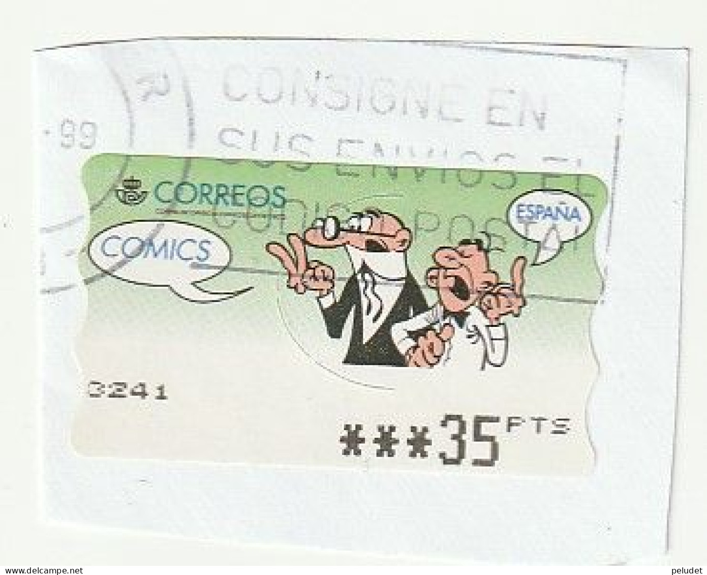 Espagne Spain España - Etiquetas Franqueo / ATM - Comics - Mortadelo Y Filemon - Mi AT24, Yt D21 - Timbres De Distributeurs [ATM]