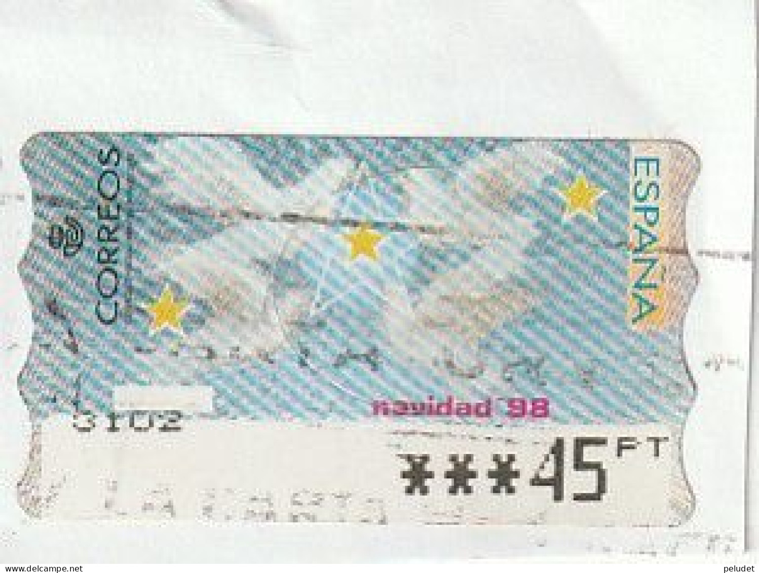 Espagne Spain España - Etiquetas Franqueo / ATM - Christmas '98 - Mi AT25 Yt D19C - Timbres De Distributeurs [ATM]