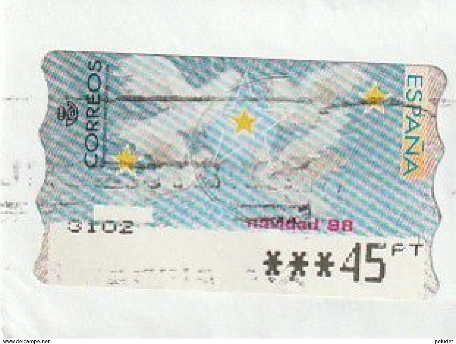 Espagne Spain España - Etiquetas Franqueo / ATM - Christmas '98 - Mi AT25 Yt D19C - Automatenmarken [ATM]