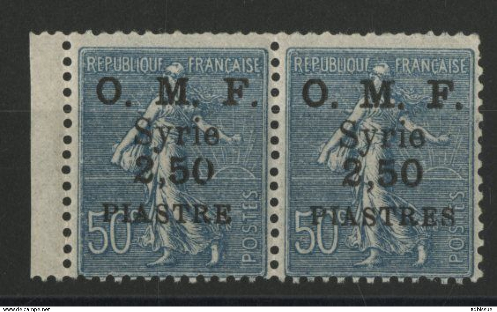 SYRIE N° 87b Neuf ** (MNH) Cote 130 € VARIETE PIASTRE SANS "S" FINAL Tenant à Un Timbre Normal Voir Suite - Nuevos