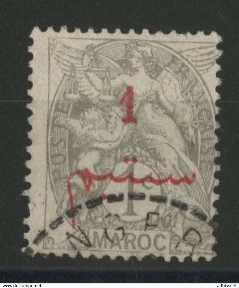 MAROC N° 25a Cote 18 € VARIETE 2 Points Rouge Au Lieu De 3 Au Dessus De La Surcharge Arabe. TB - Usati