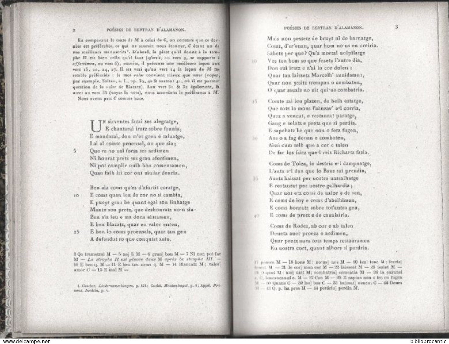 * LE TROUBADOUR  BERTRAN  D'ALAMON * Par J.-J. SALVERDA DE GRAVEE (E.O. 1902) - Autores Franceses