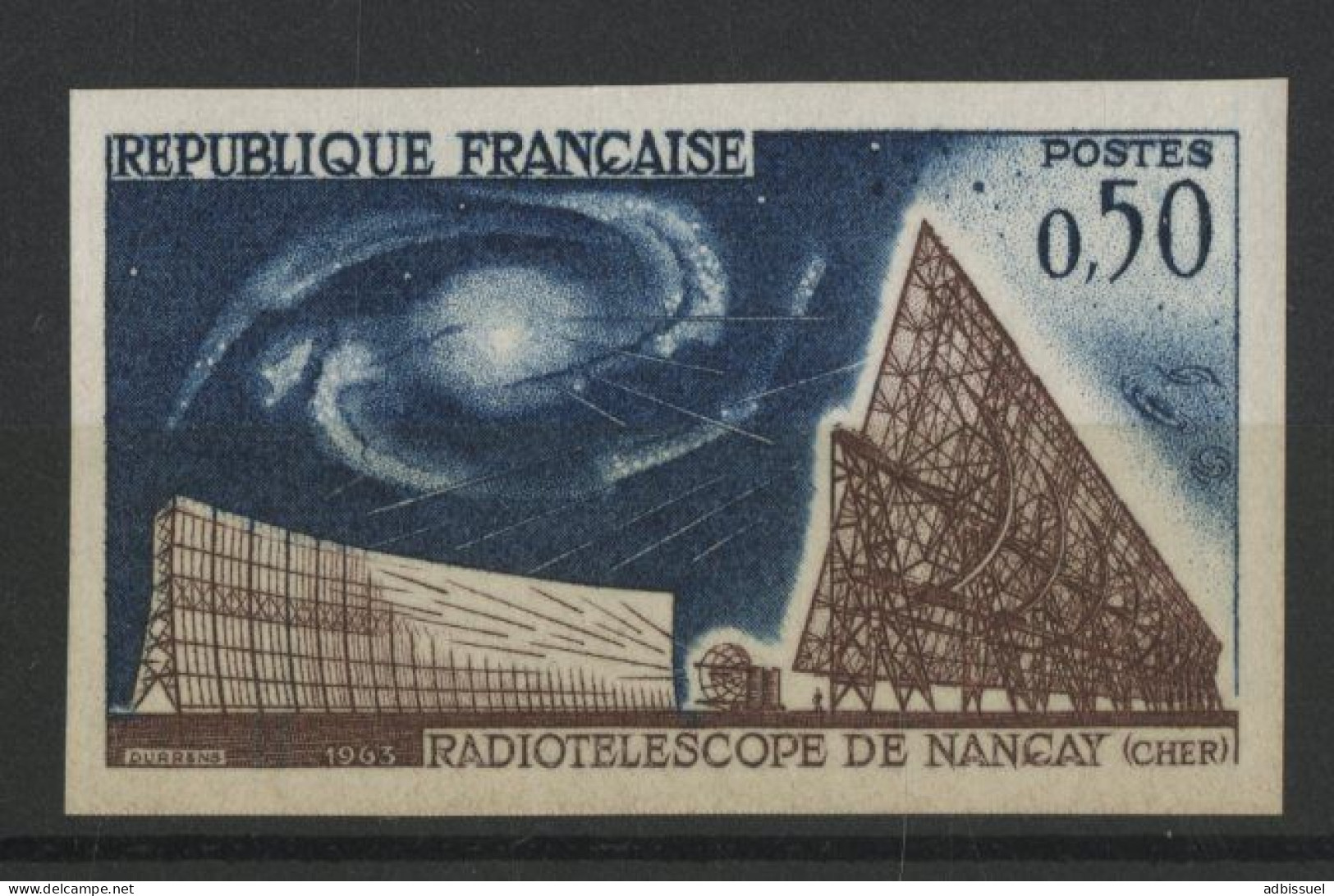 N° 1362 NON DENTELE Neuf ** (MNH) Radiotélescope De Nançay TB Voir Suite - 1961-1970