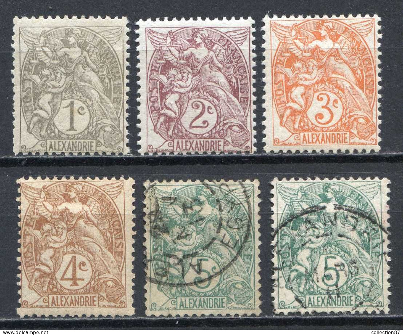 Réf 80 > ALEXANDRIE < N° 19* -20* -21* -22* -23x2 Ø --- 4 Valeurs Neuf Ch - MH * + 23 Oblitéré - Unused Stamps