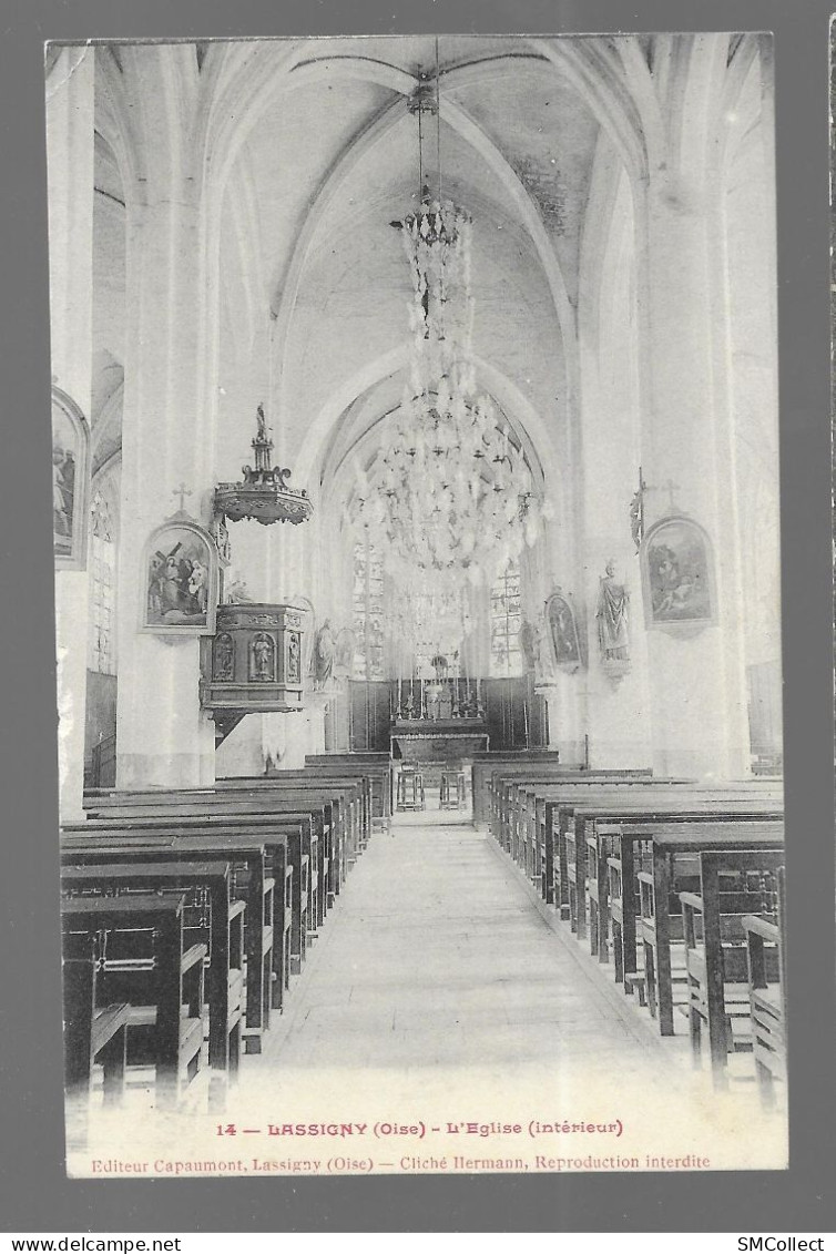 Lassigny, Intérieur De L'église (A20p22) - Lassigny