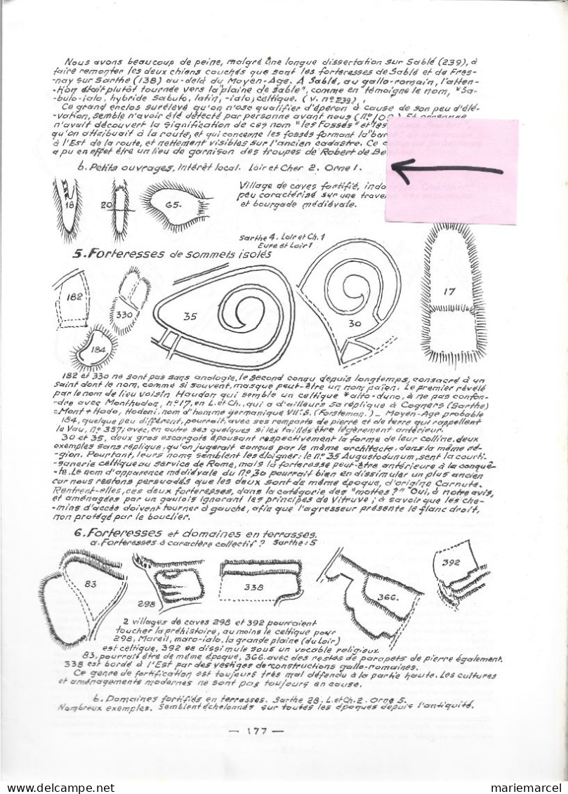 Dossier.LE GLEBE CENOMANE.400 MOTTES, FORTIFICATIONS,ENCEINTES PREHISTOIRE DU HAUT-MAINE. SARTHE 72. Roger VERDIER.1978.