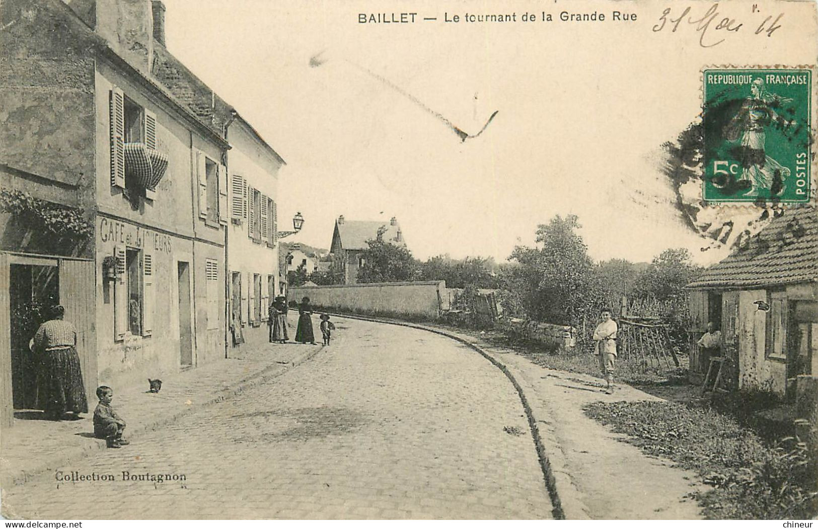 BAILLET LE TOURNANT DE LA GRANDE RUE - Baillet-en-France