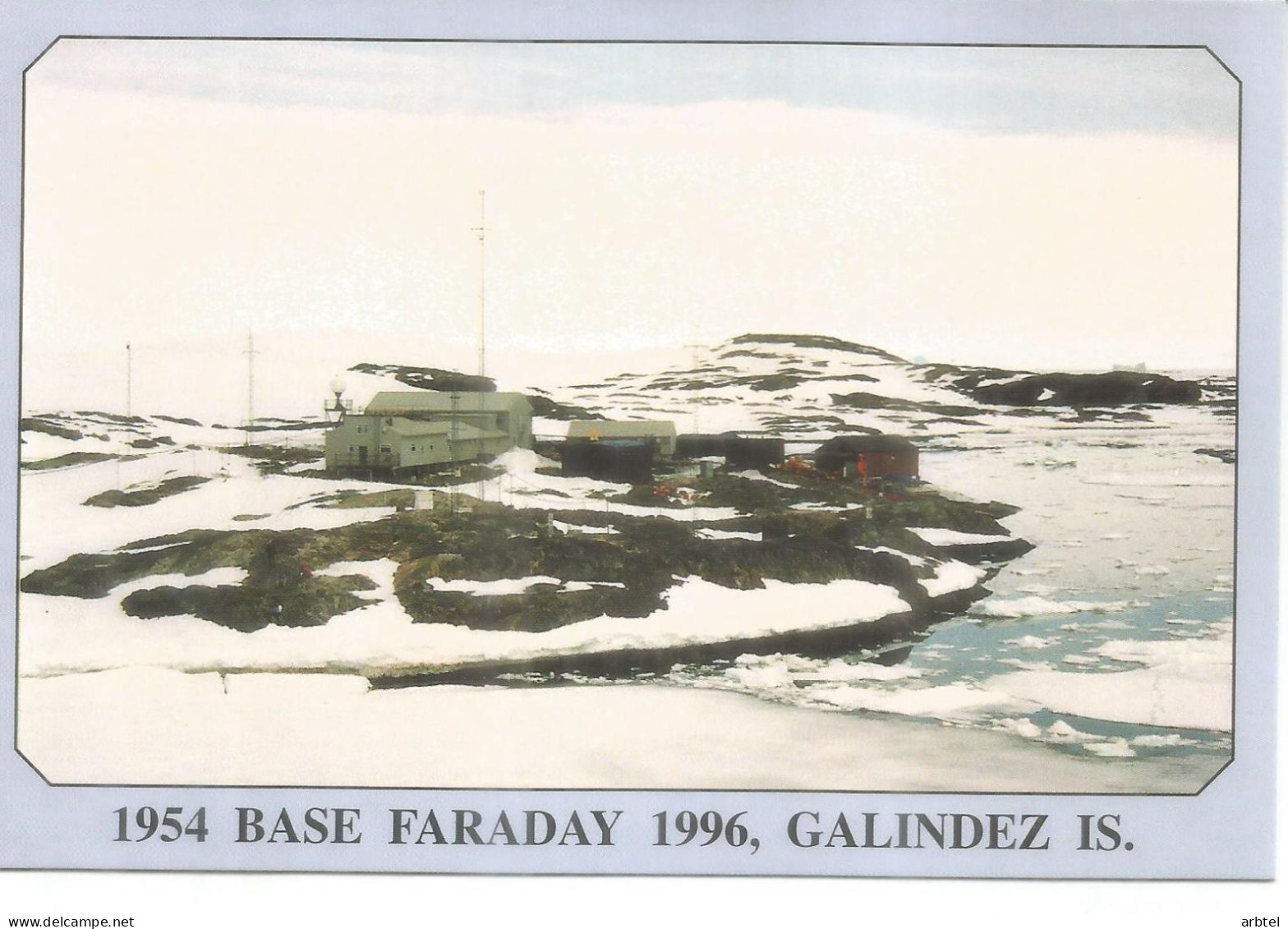 ANTARTICA ANTARCTIC BAT BASE FARADAY LAST DAY OF ISSUE 1996 - Bases Antarctiques