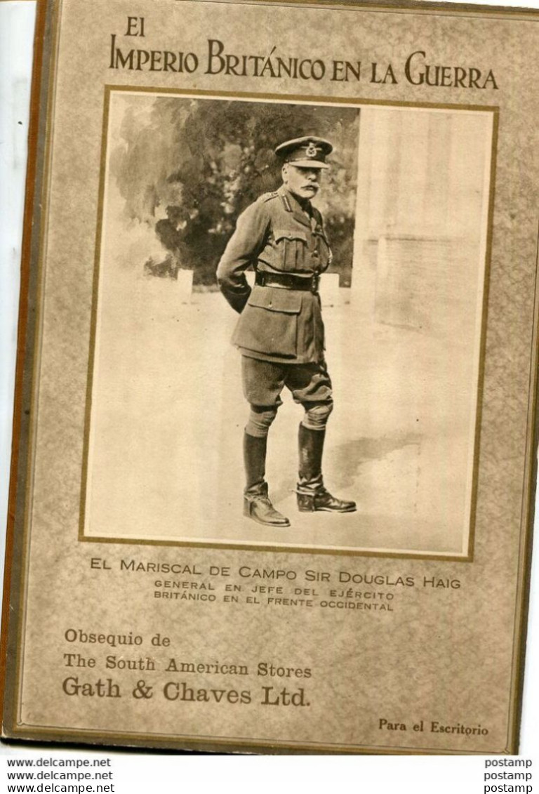 Livret"EI IMPERIO BRITANICO EN LA GUERRA"8 Pages 5 Grandes Photos+2 Doubles Pages Illustrées - Weltkrieg 1914-18