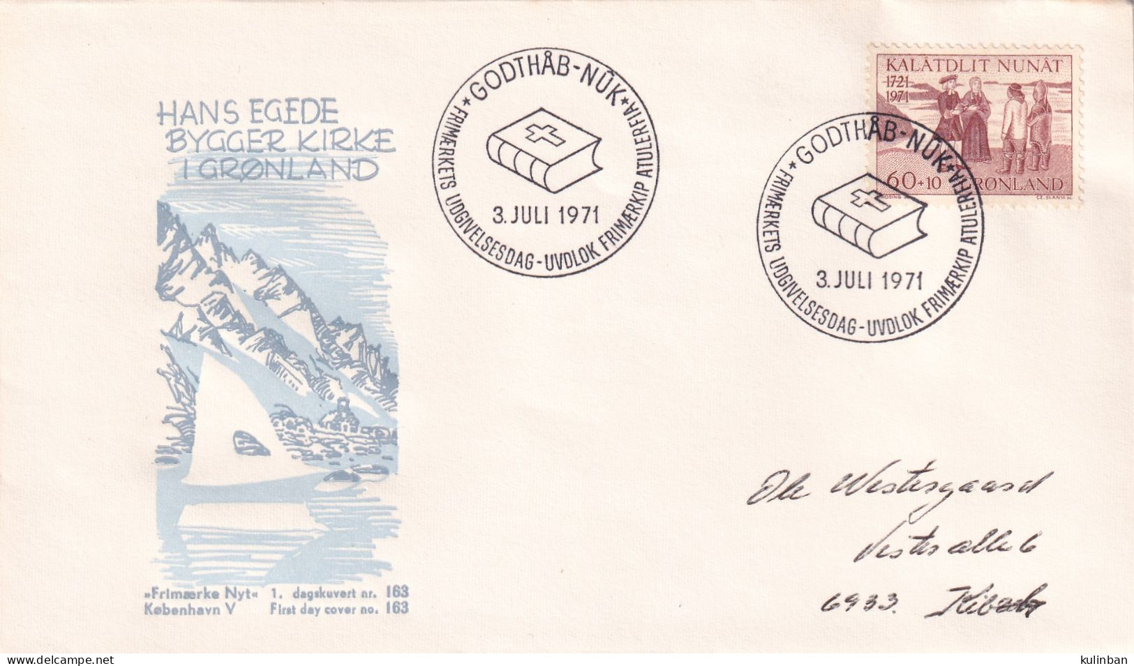 GRENLAND, 1971 KALAALLIT NUNAAT - Briefe U. Dokumente