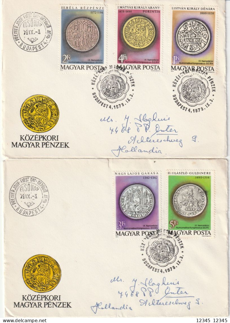 1979, FDC Send To Netherland, Coins - FDC