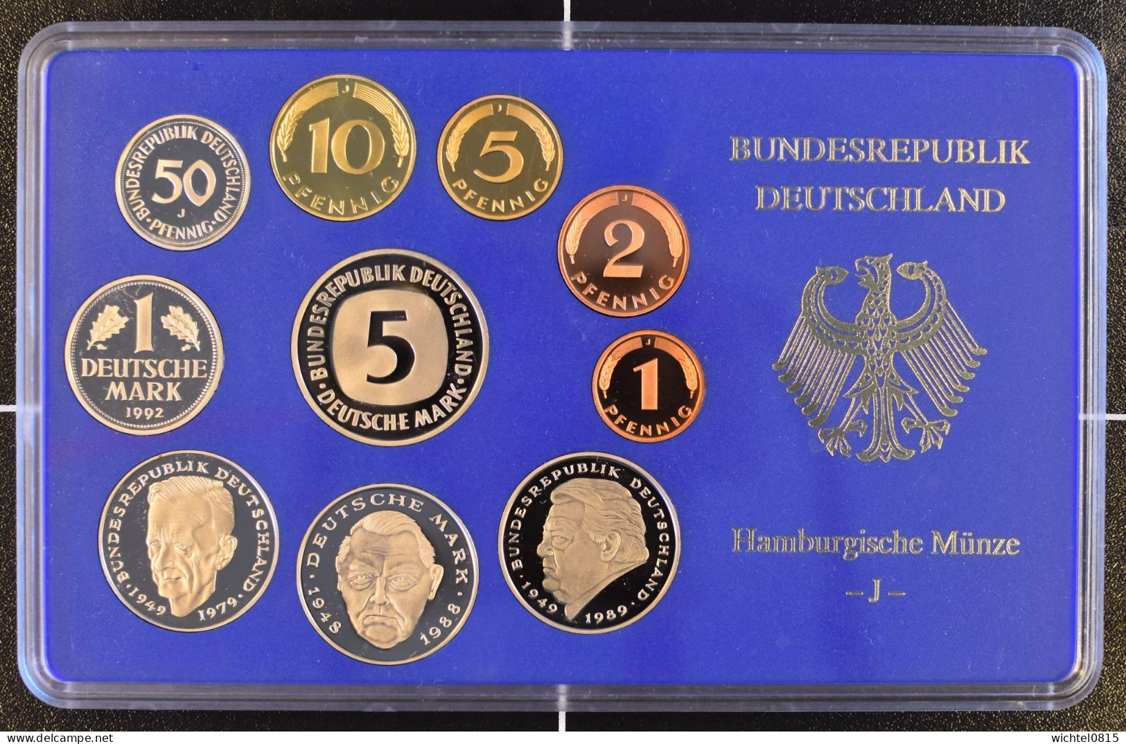 Kursmünzsatz BRD 1992 Prägestätte J [Hamburg] - Sets De Acuñados &  Sets De Pruebas