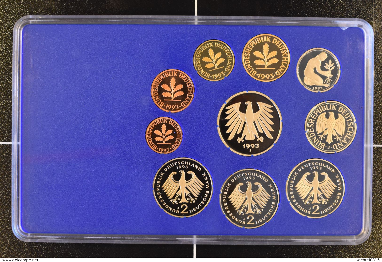 Kursmünzsatz BRD 1993 Prägestätte J [Hamburg] - Mint Sets & Proof Sets