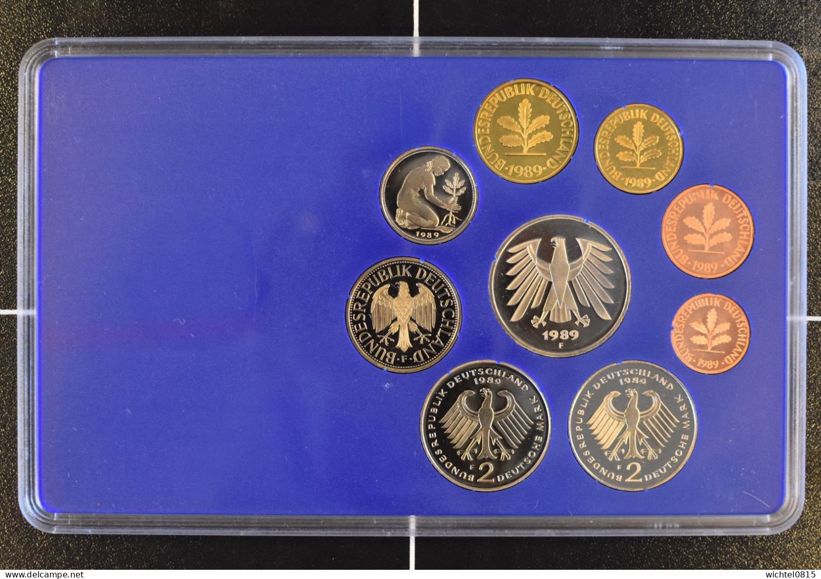 Kursmünzsatz BRD 1989 Prägestätte F [Stuttgart] - Mint Sets & Proof Sets