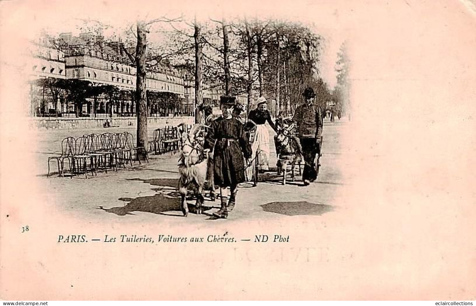 Paris         75      Jardin Des Tuileries. Voiture Aux Chèvres    (voir Scan) - Parcs, Jardins