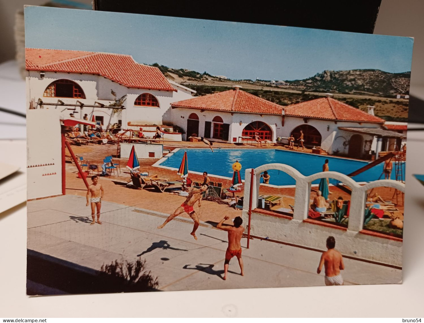 Cartolina Baja Sardinia Fa Parte Del Comune Di Arzachena, In Provincia Di Olbia-Tempio,Ringo Hotel, Piscina 1971 - Olbia