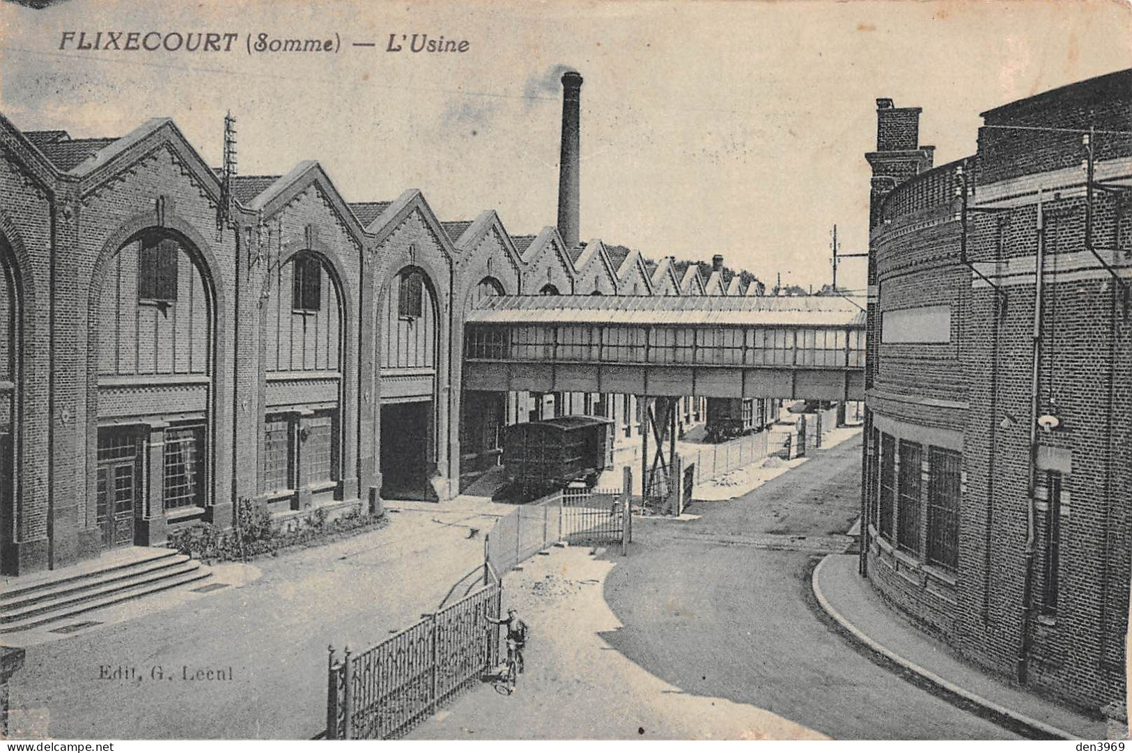 FLIXECOURT (Somme) - L'Usine - Voyagé 1926 (2 Scans) Loyer, 1 Rue Carnot à Suresnes - Flixecourt