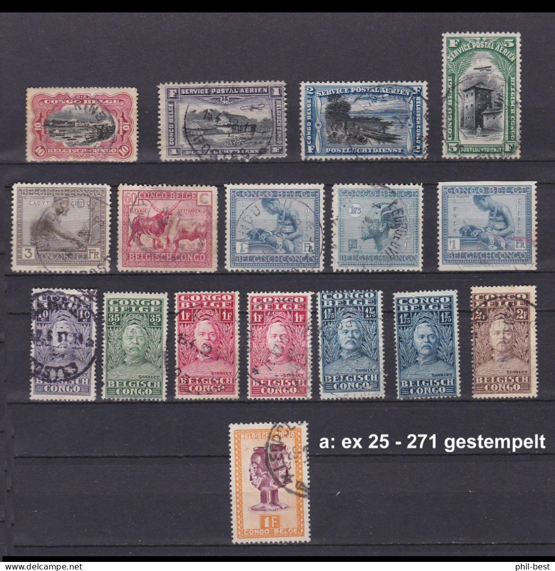 Belgisch Kongo Lot Ex 25 - 361 Gestempelt #E684a - Used Stamps