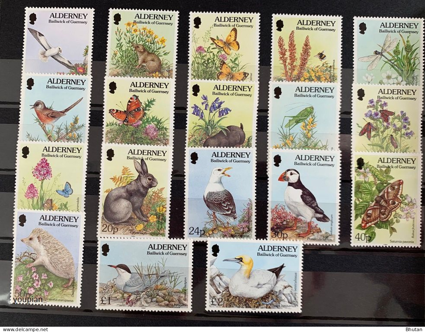 Alderney 1994, Flora And Fauna, MNH Stamps Set - Alderney